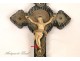 Christ crucifix carved tagua, nineteenth