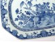 Octagonal porcelain dish China white-blue garden landscape Qianlong eighteenth