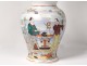 Porcelain baluster vase Bayeux Chinese characters flowers Phoenix nineteenth