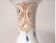 Porcelain baluster vase Bayeux Chinese characters flowers Phoenix nineteenth