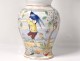 Porcelain baluster vase Bayeux Chinese characters flowers Phoenix nineteenth