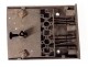 Lock old wrought iron key triangle chest door property XVIth XVII