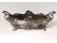 Oval planter bronze silver Victor Saglier shells Art Nouveau XIXth