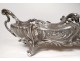 Oval planter bronze silver Victor Saglier shells Art Nouveau XIXth