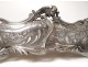 Oval planter bronze silver Victor Saglier shells Art Nouveau XIXth