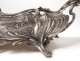 Oval planter bronze silver Victor Saglier shells Art Nouveau XIXth