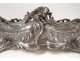 Oval planter bronze silver Victor Saglier shells Art Nouveau XIXth