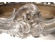 Oval planter bronze silver Victor Saglier shells Art Nouveau XIXth