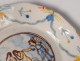 Faience plate Nevers Adam Eve hunted Garden of Eden snake angel XVIII