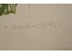 Lithography Ursula Kluth Karin Van Leyden Abstract composition 1967 XXth
