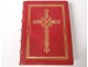 Roman Missal Altar Latin Mass Red Leather Gilding Cross 1896 Nineteenth Century