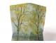 Glass paste vase Daum Nancy lake landscape rhombus diabolo Art Nouveau 19th