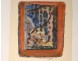 JP gouache. Van Lith composition window dedication Ernst Van Leyden 1969