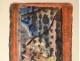 JP gouache. Van Lith composition window dedication Ernst Van Leyden 1969