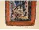 JP gouache. Van Lith composition window dedication Ernst Van Leyden 1969