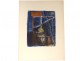 JP gouache. Van Lith composition window dedication Ernst Van Leyden 1969