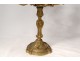 Pair large candelabra 5 lights Louis XV gilded bronze Rococo candlesticks 19th