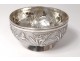 China silver bowl bowl Shanghai Woshing flowers 393gr Chinese silver nineteenth