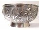 China silver bowl bowl Shanghai Woshing flowers 393gr Chinese silver nineteenth