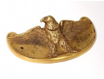 Inkwell Maurice Frécourt gilt bronze animal eagle Art Deco twentieth century