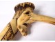 Pommel de cane horn deer carved grotesque character nineteenth century