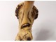 Pommel de cane horn deer carved grotesque character nineteenth century