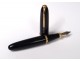 Fountain pen Jean-Pierre Lépine model Winston black resin gilded metal twentieth