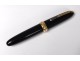 Fountain pen Jean-Pierre Lépine model Winston black resin gilded metal twentieth