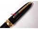 Fountain pen Jean-Pierre Lépine model Winston black resin gilded metal twentieth