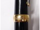 Fountain pen Jean-Pierre Lépine model Winston black resin gilded metal twentieth