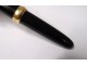 Fountain pen Jean-Pierre Lépine model Winston black resin gilded metal twentieth