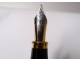 Fountain pen Jean-Pierre Lépine model Winston black resin gilded metal twentieth