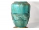 Ceramic Lamp Geometric Decor Greek Frieze Baluster Vase Art Deco XXth