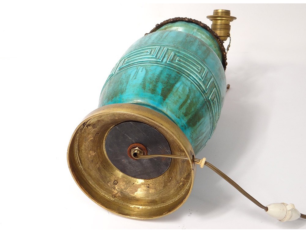 Lampe Décorative En Grès – Vintage – Sans Marque
