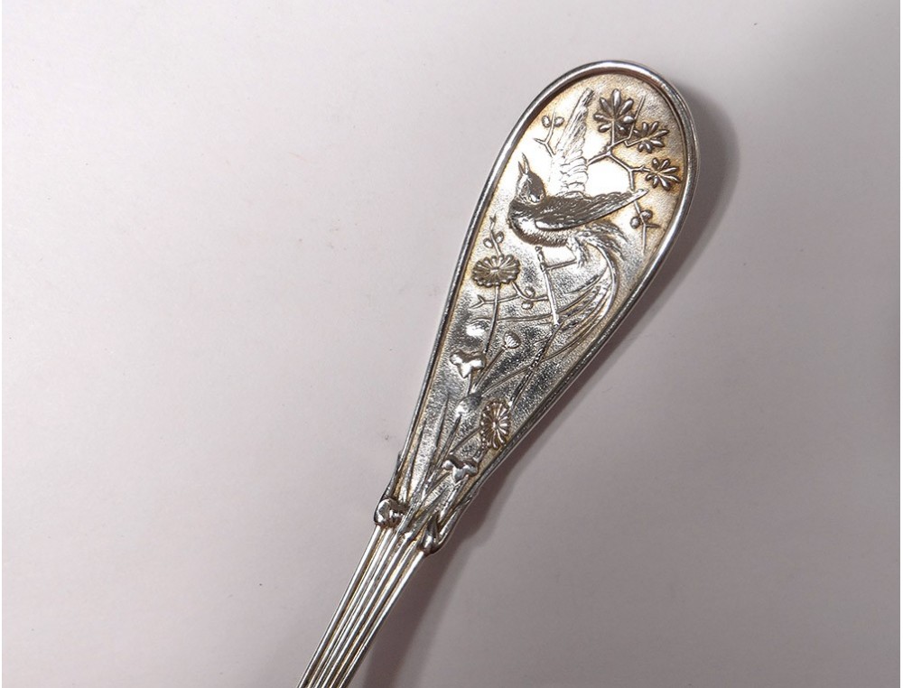 Coulissant De Sautoir Art Nouveau (Jugendstil) En Argent Massif - Début 1900, Occasion - Pièce Vintage