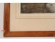 Lithograph William Ablett elegant woman with the sleeve Stamp Modern twentieth