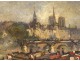 Great HST Germain Jacob view Paris Notre-Dame quays Seine houseboats twentieth