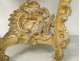 Console Louis XV scupted wood golden shells marble rocaille eighteenth century