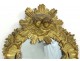 Large carved wood mirror gold mirror shell head cherubs seventeenth putti