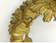 Large carved wood mirror gold mirror shell head cherubs seventeenth putti