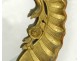 Large carved wood mirror gold mirror shell head cherubs seventeenth putti