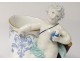 Pair porcelain mugs cherubs putti amours vine nineteenth century