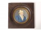 Miniature painted portrait man elegant frock coat painting nineteenth century