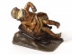 Sculpture chryselephantine statuette Chiparus sledge girl Art Deco XXth