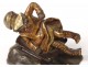Sculpture chryselephantine statuette Chiparus sledge girl Art Deco XXth