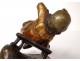 Sculpture chryselephantine statuette Chiparus sledge girl Art Deco XXth
