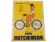 Hutchinson Tire advertising poster of ap. Mich Bouquet Paris 20th century