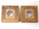 Pair Frames Empire Gilt Stuccoed Wood Leaves Acanthus Frame Nineteenth Century
