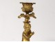 Candlestick candlestick gilt bronze young fauna satyr pan flute nineteenth century