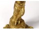 Candlestick candlestick gilt bronze young fauna satyr pan flute nineteenth century